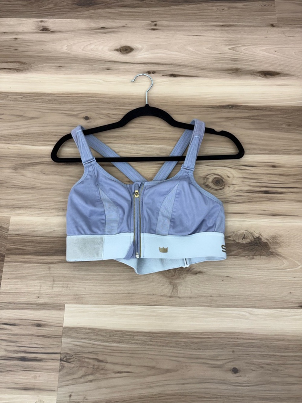 SHEFIT Lavender Front-Zip Sports Bra K18